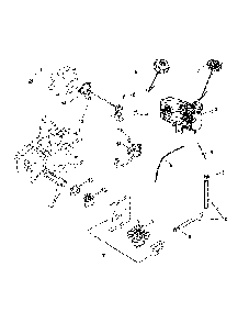 Fuel system Diagram and Parts List for 91738451B  Husqvarna Lawn Mower