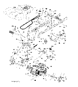 Drive Diagram and Parts List for GTH260TWIN (96041004504)(2010-03) Husqvarna Lawn Tractor
