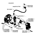 Page B Diagram and Parts List for 65 1981-10 Husqvarna Chainsaw