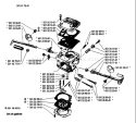 Page C Diagram and Parts List for 65 1981-10 Husqvarna Chainsaw