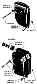 Part Location Diagram of 501487001 Husqvarna Muffler