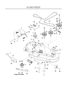 Mower Deck / Cutting Deck Diagram and Parts List for EZ4824BF (966495801)(2010-05) Husqvarna Lawn Mower