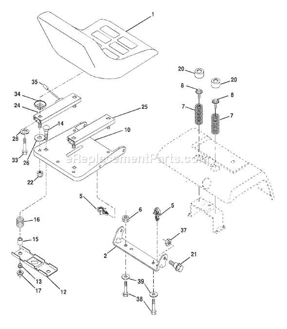 Page H Diagram and Parts List for GTH2548XPB (954567895) (2002-10) Husqvarna Lawn Tractor