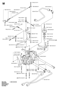 Transmission 3 Diagram and Parts List for PF21AWD (953536501)(2005-04) Husqvarna Lawn Tractor