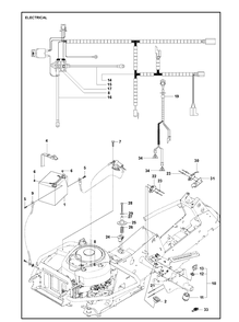 Electrical Diagram and Parts List for R216T AWD Husqvarna Lawn Mower