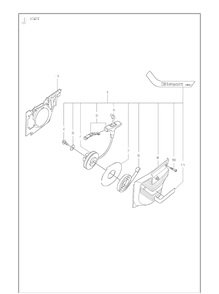 Starter Diagram and Parts List for K1270 (K1270 Rail)(2016-07) Husqvarna Table Saw Accessories