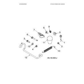 Accessories 2 Diagram and Parts List for 970528802  Husqvarna Snow Blower