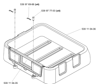 Utility Box Diagram and Parts List for Z4218KOA (968999282)(2005-08) Husqvarna Lawn Mower