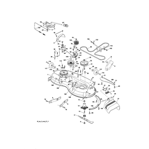 Mower Deck Diagram and Parts List for 917289540  Husqvarna Lawn Tractor