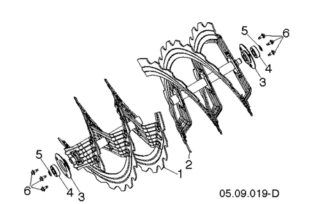 Auger Housing And Impeller 6 Diagram and Parts List for ST327 (97046940100)(2020-05) Husqvarna Snow Blower