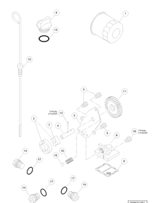Part Location Diagram of 603000471 Husqvarna OilPumpAndRotor