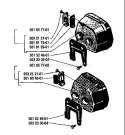 Page G Diagram and Parts List for 66 1987-06 Husqvarna Chainsaw