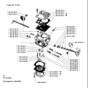Page B Diagram and Parts List for 66 1988-08 Husqvarna Chainsaw