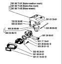 Page A Diagram and Parts List for 66 1989-02 Husqvarna Chainsaw