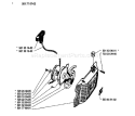 Page J Diagram and Parts List for 66 1989-02 Husqvarna Chainsaw