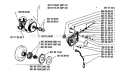 Page H Diagram and Parts List for 66 1989-02 Husqvarna Chainsaw