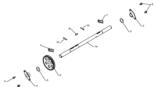 Drive 2 Diagram and Parts List for 11524E (96193006600)(2010-05) Husqvarna Snow Blower
