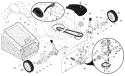 Page B Diagram and Parts List for 67521 ES 96143003100 -2008-01 Husqvarna Lawn Mower