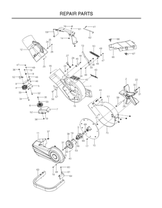 Fan Diagram and Parts List for PZT52  Husqvarna Lawn Tractor Accessories