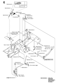Controls 2 Diagram and Parts List for R13AWD (965079901)(2006-01) Husqvarna Lawn Tractor