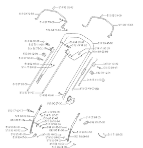 Handle And Controls 3 Diagram and Parts List for ROYAL50  Husqvarna Lawn Mower