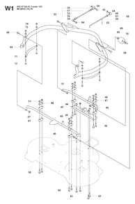 103cm Cutting Deck 2 Diagram and Parts List for R15-V2AWD (965200901)(2008-01) Husqvarna Lawn Tractor