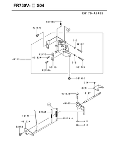 Controls Diagram and Parts List for FR730V-ES04 2018-11 Husqvarna Engine
