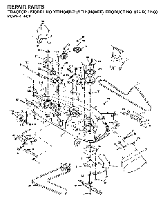 Mower Deck / Cutting Deck Diagram and Parts List for YTH1848XPF (954567260)(2003-06) Husqvarna Lawn Tractor