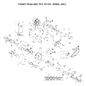Power Train And Tine Motor Diagram and Parts List for AR25H (968981104)(2005-11) Husqvarna Dethatcher