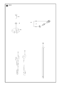 Accessories Diagram and Parts List for CS10 2012-11 Husqvarna Circular Saw