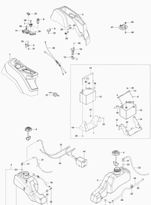 Ignition System Diagram and Parts List for Z246  Husqvarna Lawn Mower