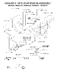 Engine Diagram and Parts List for IZ5224TLKOA (968999332)(2005-12) Husqvarna Lawn Tractor