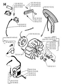 Part Location Diagram of 501839806 Husqvarna 