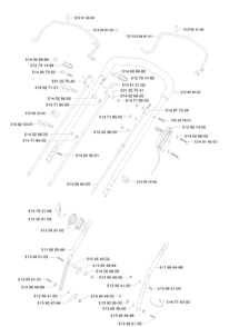 Handle And Controls 10 Diagram and Parts List for 49 ROYAL Husqvarna Lawn Mower