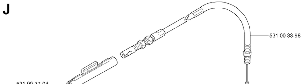 Throttle Controls Diagram and Parts List for 165BT 20041800001-Current Husqvarna Leaf Blower / Vacuum