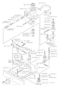 Rear Section Diagram and Parts List for RIDERPROFLEX21 2001-02 Husqvarna Lawn Tractor