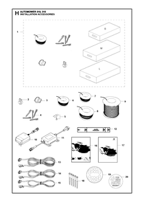 Installation Accessories Diagram and Parts List for 315 2016-02 Husqvarna Lawn Mower