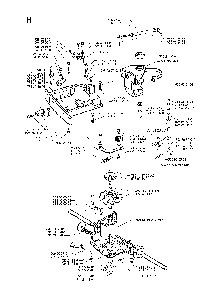 Transmission Diagram and Parts List for RIDER970HSTBIOCLIP 1998-03 Husqvarna Lawn Tractor