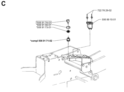 Electrical Diagram and Parts List for PF20 1998-10 Husqvarna Lawn Tractor
