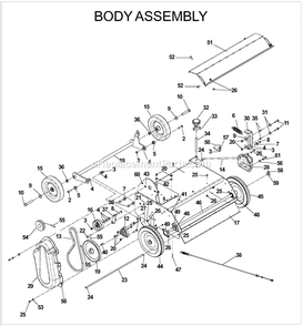 Body Assembly Diagram and Parts List for DT22H (968999243)(2005-11) Husqvarna Lawn Tractor Accessories
