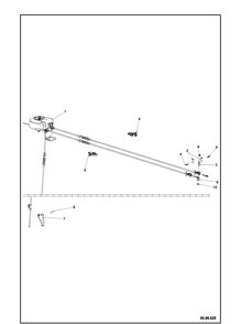 Control Panel And Discharge Chute 9 Diagram and Parts List for ST424  Husqvarna Snow Blower