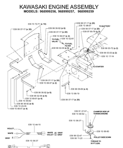 Engine 2 Diagram and Parts List for IZ5223T (968999257)(2005-08) Husqvarna Lawn Mower