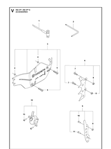 Part Location Diagram of 529592601 Husqvarna Spike kit outer non-wrap h592