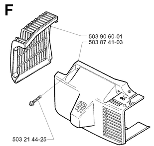 Cover Diagram and Parts List for 225B 20012200001-Current Husqvarna Leaf Blower / Vacuum