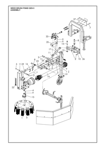 Assembly Diagram and Parts List for ARWB580XV1  Husqvarna Lawn Tractor Accessories