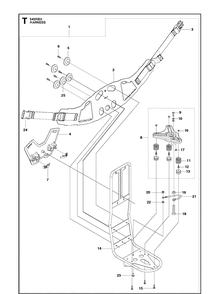 Harness 2 Diagram and Parts List for 543RBX 20182200001-Current Husqvarna Brush Cutter