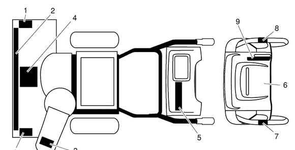 Decals Diagram and Parts List for 5524SBL (96193003400)(2008-11) Husqvarna Snow Blower