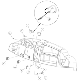 Electrical Component - Gas Diagram and Parts List for HUV4421GXP 2009 Husqvarna Lawn Tractor