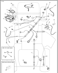 Electrical Diagram and Parts List for YTH23V48 (96043008601)(2010-04) Husqvarna Lawn Mower