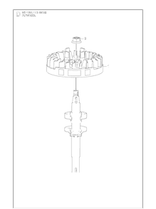 Flywheel Diagram and Parts List for HS166AE (531451001)(599912501) Husqvarna Engine